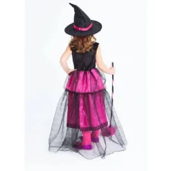 Disfraz infantil - Bruja chic rosa 5-7 años