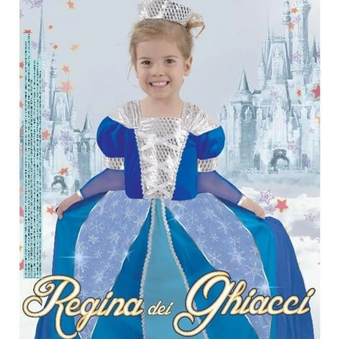 Disfraz infantil de reina de hielo 4-6 años