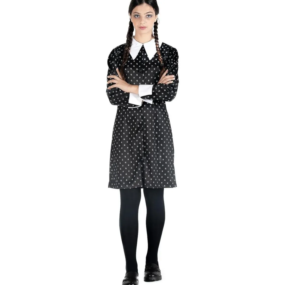Disfraz Miércoles Addams talla M ㅤ