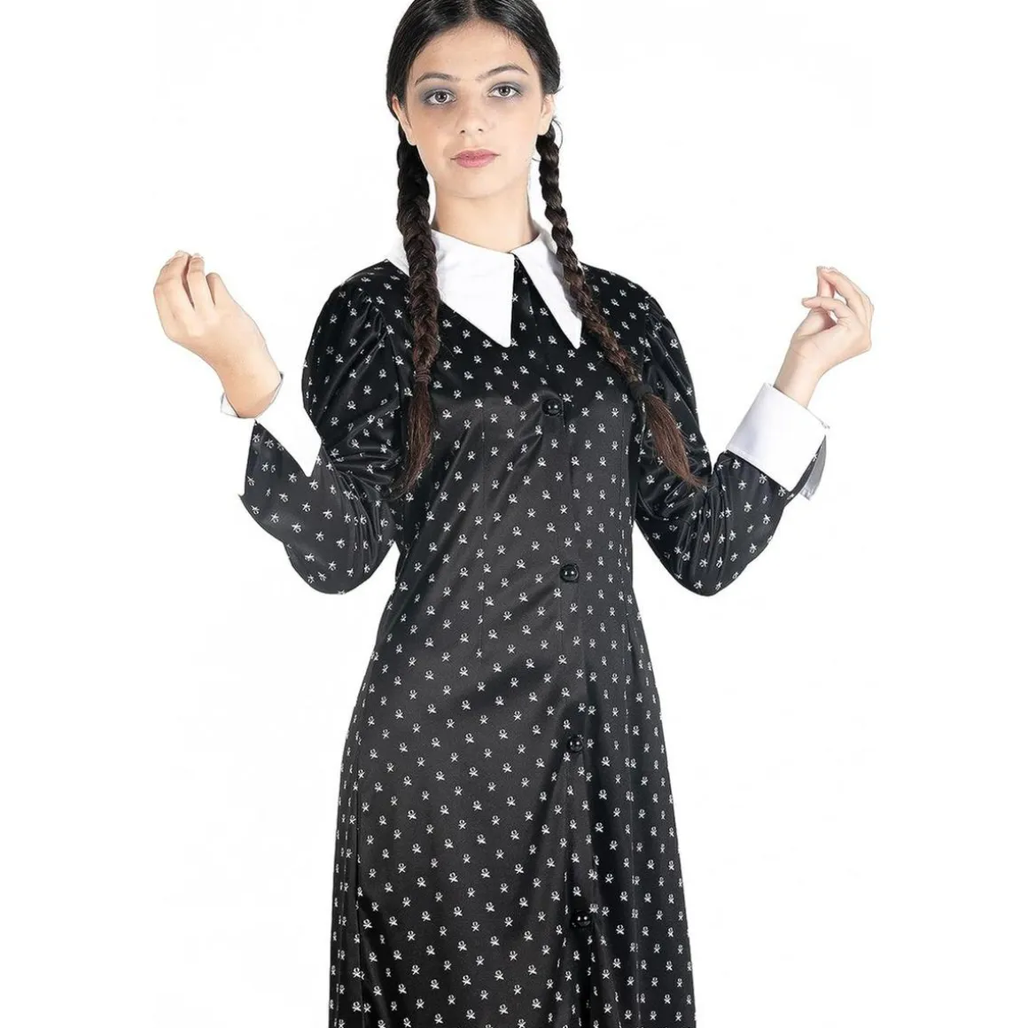 Disfraz Miércoles Addams talla M ㅤ