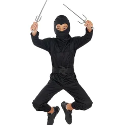 Disfraz Ninja negro para niño 10-12 años