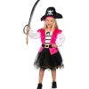 Disfraz pirata rosa para niña 3-4 años