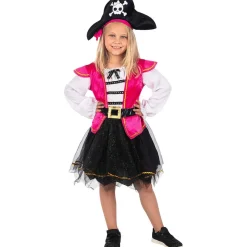 Disfraz pirata rosa para niña 3-4 años