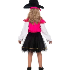 Disfraz pirata rosa para niña 3-4 años