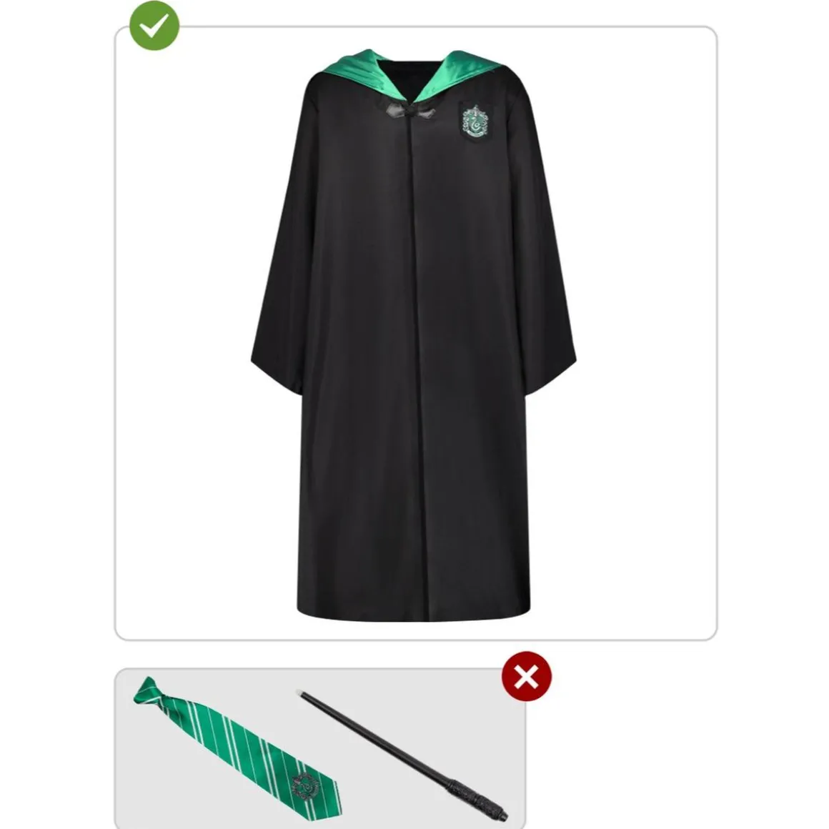 Disfraz Slytherin Harry Potter para adulto M