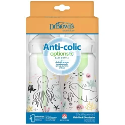 Dr. Brown's - Pack 2 Biberones Options+ Boca Ancha 270ml - Océano