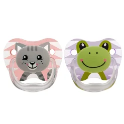 Dr Brown's - Pack 2 Chupetes Animales 0-6 meses Rosa