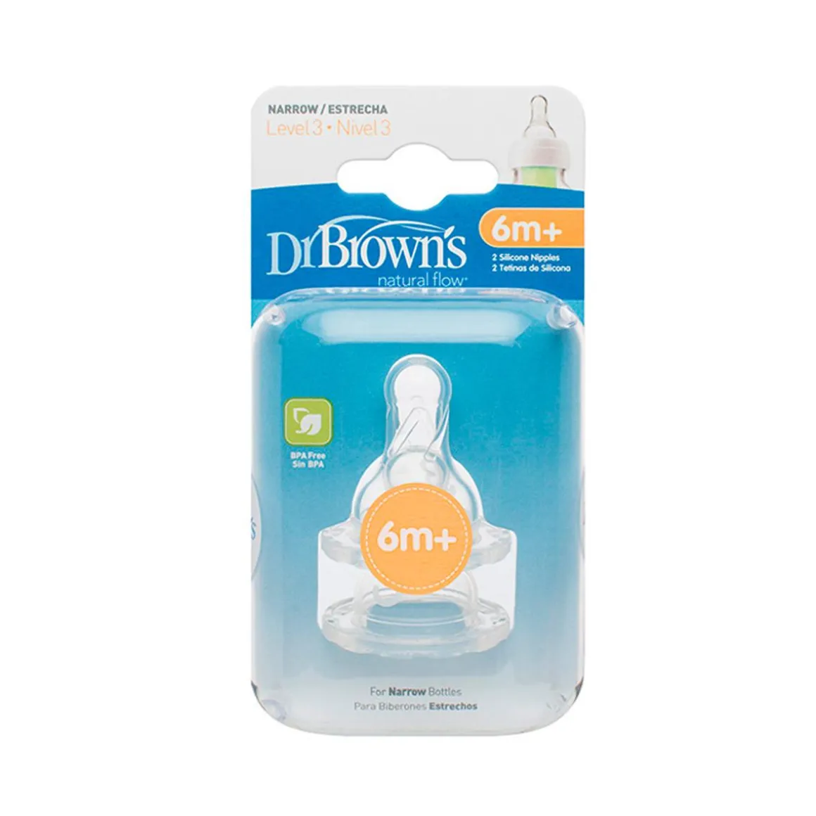 Dr. Brown's - Pack 2 Tetinas Options Estándar Nivel 3