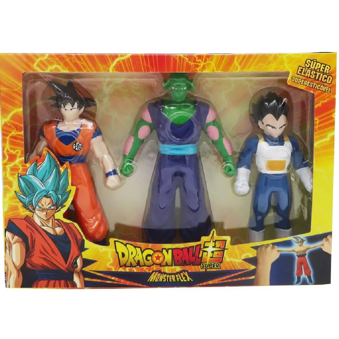 Dragon Ball Super - Pack 3 personajes Monsterflex (Varios modelos)
