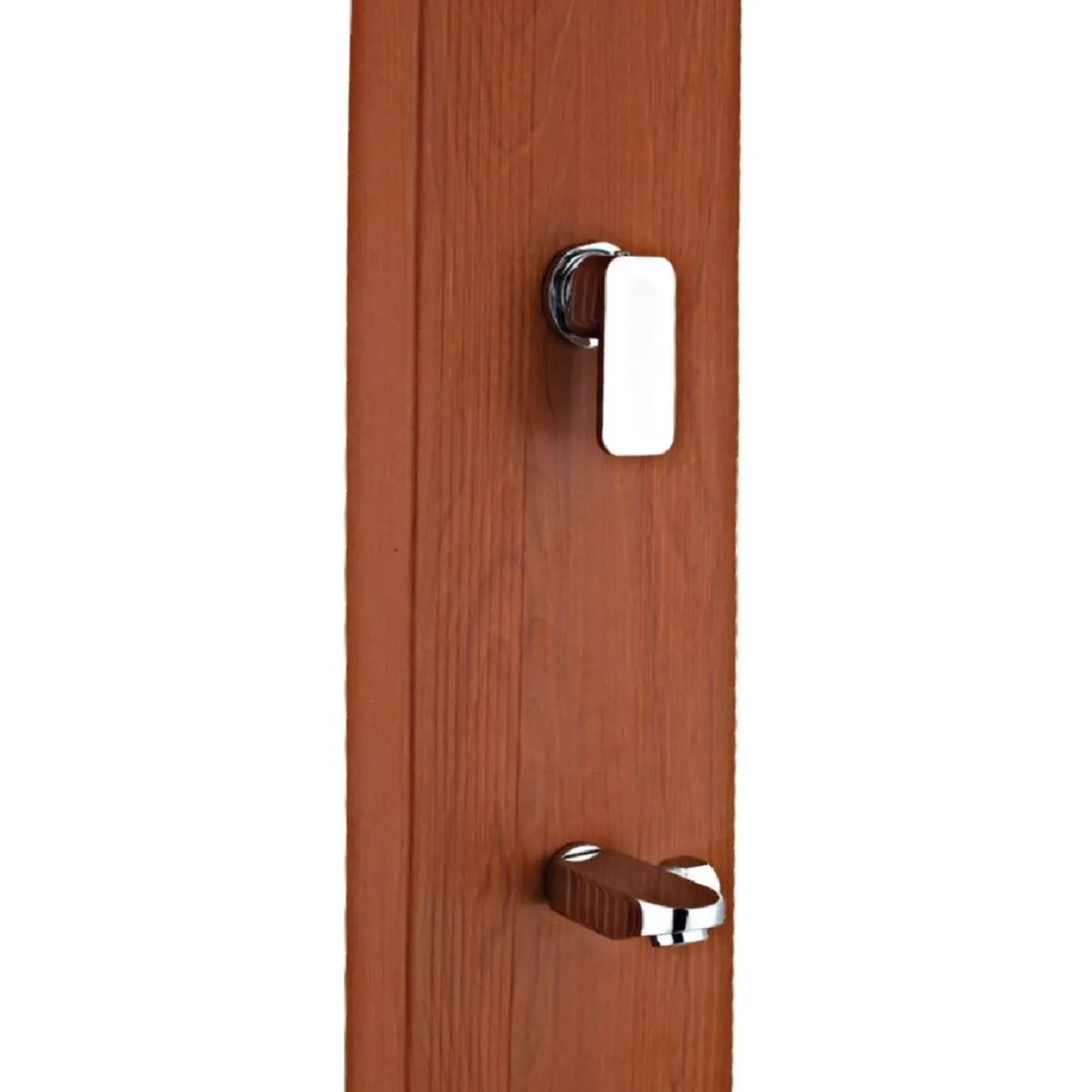 Ducha solar cuadrada efecto madera 32L