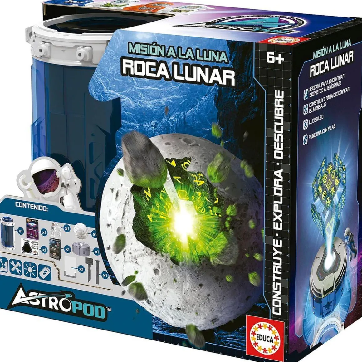 Educa Borras - Descifra secretos ocultos en la roca lunar: misión al espacio ㅤ