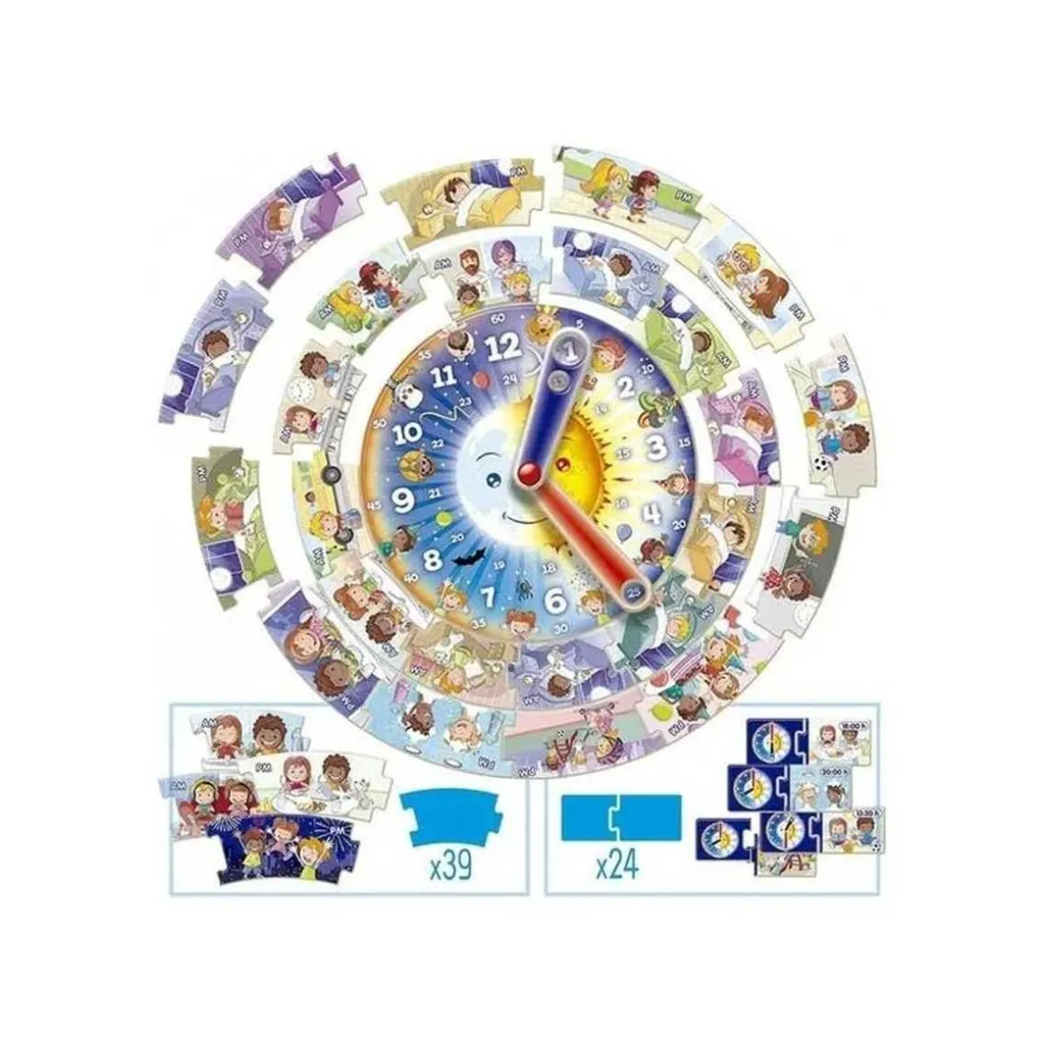 Educa Borras - Juego educativo Aprender las Horas: leer reloj y practicar conceptos ㅤ