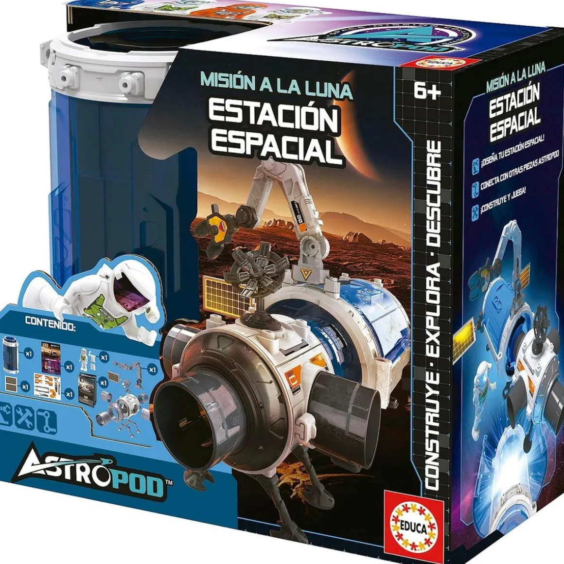 Educa Borras - Misión Espacial: Construye y conecta cápsulas para expandir la estación; con 31 piezas ㅤ