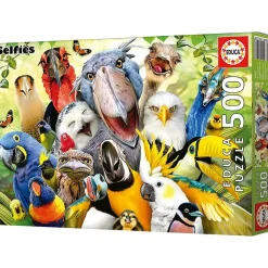 Educa Borras - Puzzle de pajarito: 500 piezas, 48x34 cm con Cola Fix para montaje ㅤ