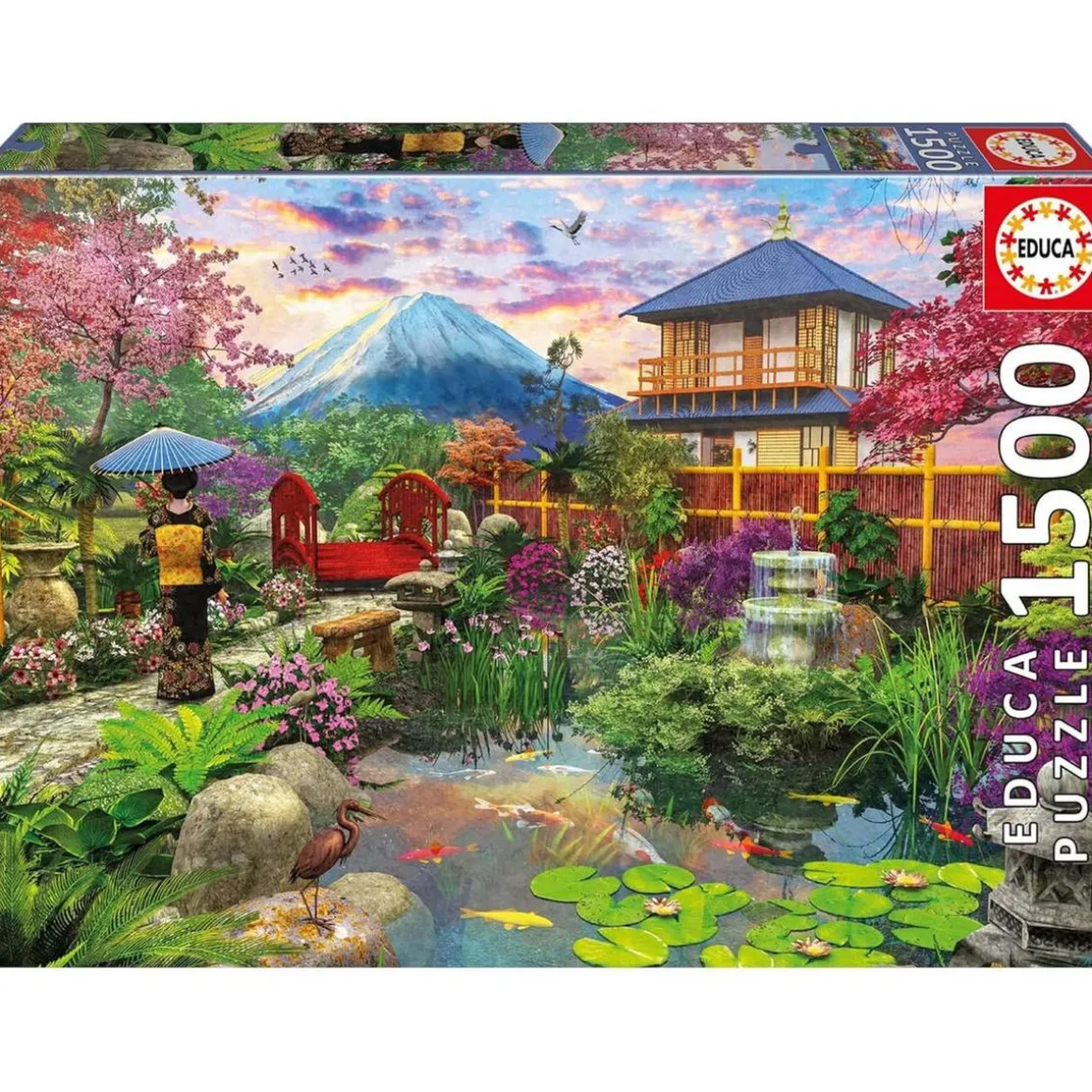 Educa Borras - Puzzle Jardín Japonés de 1500 Piezas ㅤ