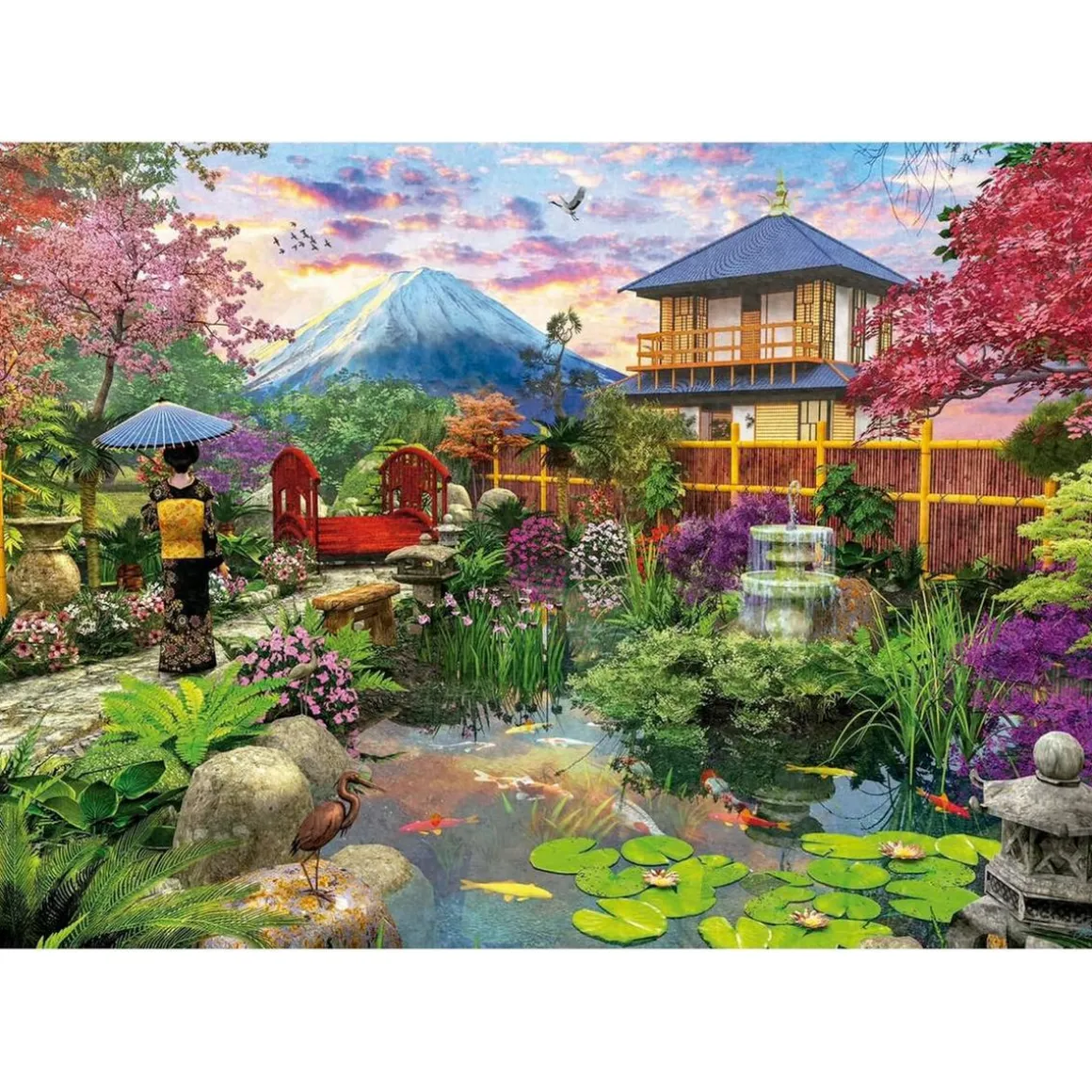 Educa Borras - Puzzle Jardín Japonés de 1500 Piezas ㅤ