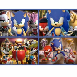 educa borrás - Multi 4 Puzzles Sonic Prime 50+80+100+150 ㅤ