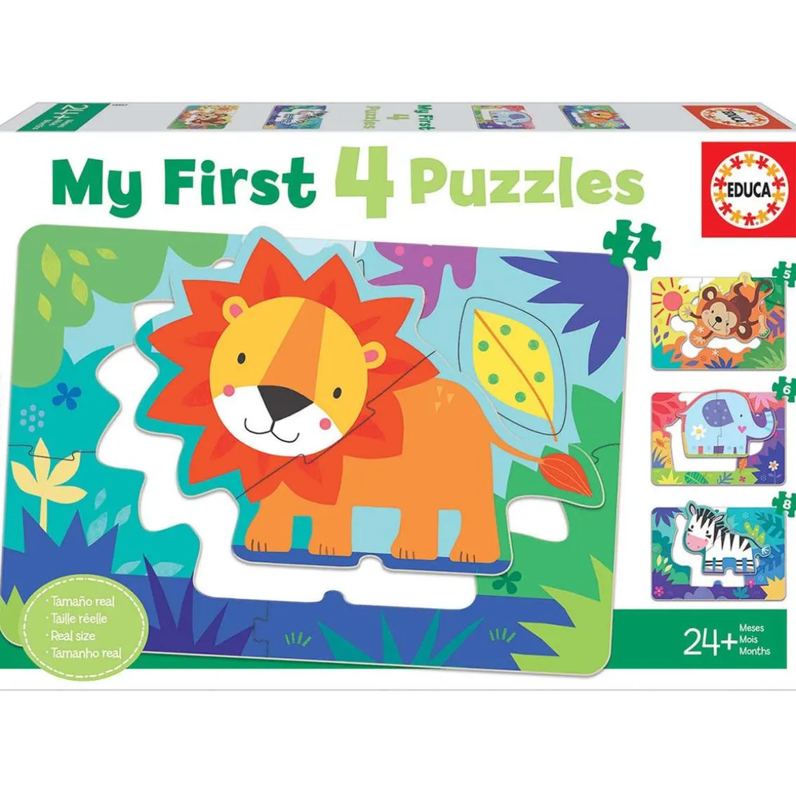 Educa Borrás - Animales de la selva - My first 4 puzzles