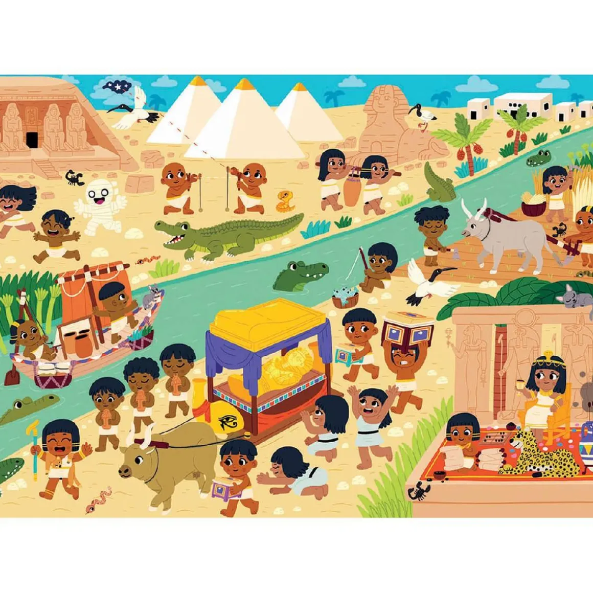 Educa Borrás - Antiguo Egipto - Puzzle 150 piezas Happy Learning