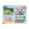 Educa Borrás - Peppa Pig - 4 Puzzles Progresivos