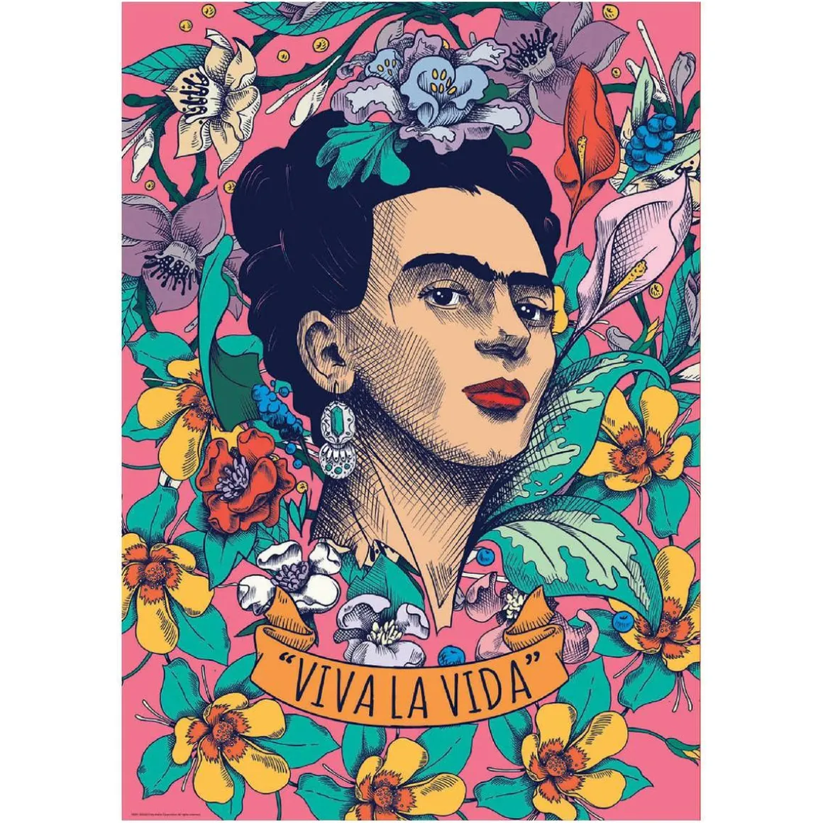 Educa Borrás - Viva la Vida, Frida Kahlo - Puzzle 500 piezas