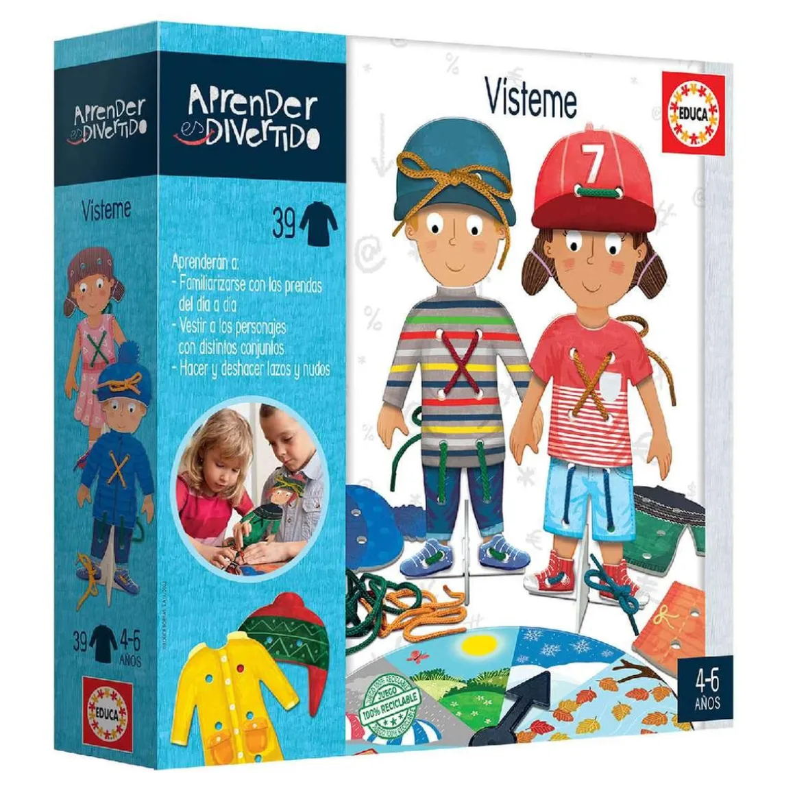 Educa Borrás - Vísteme - Juego de mesa