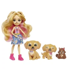Enchantimals - Gerika con familia de perritos