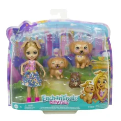 Enchantimals - Gerika con familia de perritos