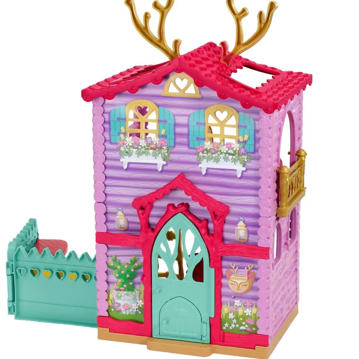 Enchantimals - muñeca Danessa Deer con casa de ciervos