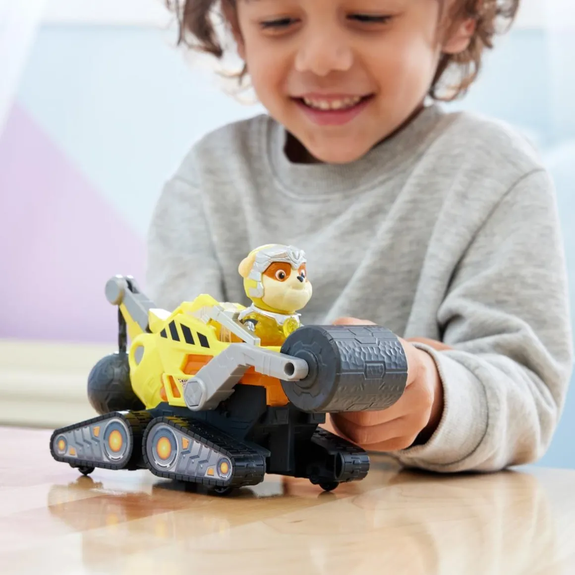 Energía - Patrulla Canina - Camión de construcción de juguete con figura de acción, luces y sonidos ㅤ