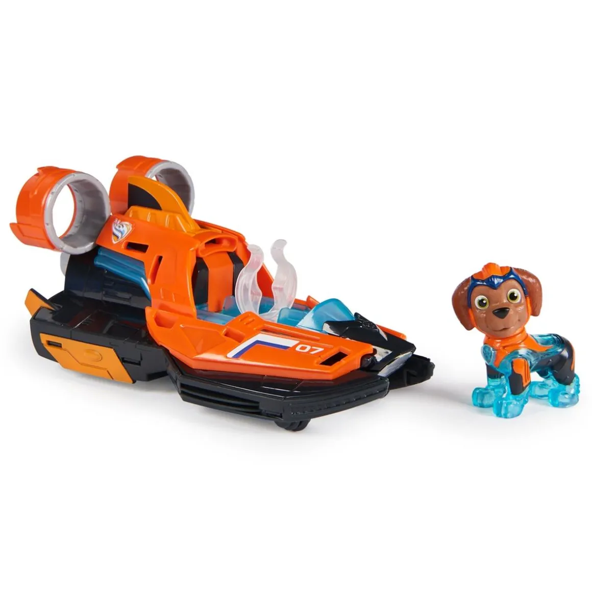 Energía - Patrulla Canina - Aerodeslizador de juguete con figura de acción de Zuma, luces y sonidos ㅤ