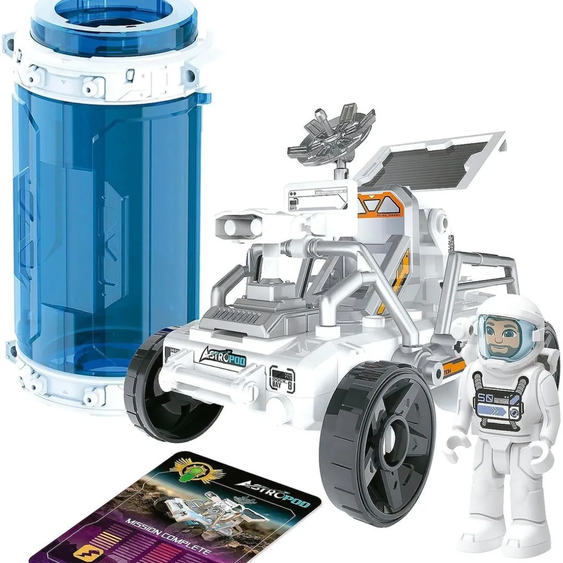 Energía - Vehículo Rover espacial motorizado con panel solar de 23 piezas ㅤ