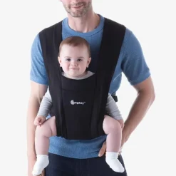 Ergobaby - Mochila Portabebé Embrace Cotton Negro