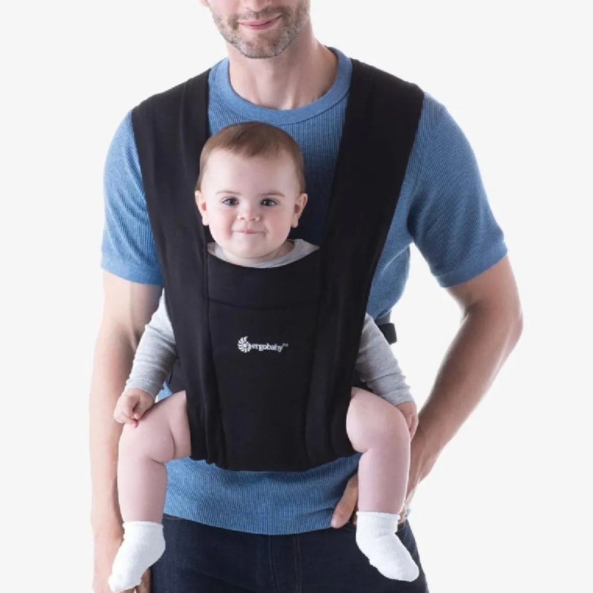 Ergobaby - Mochila Portabebé Embrace Cotton Negro