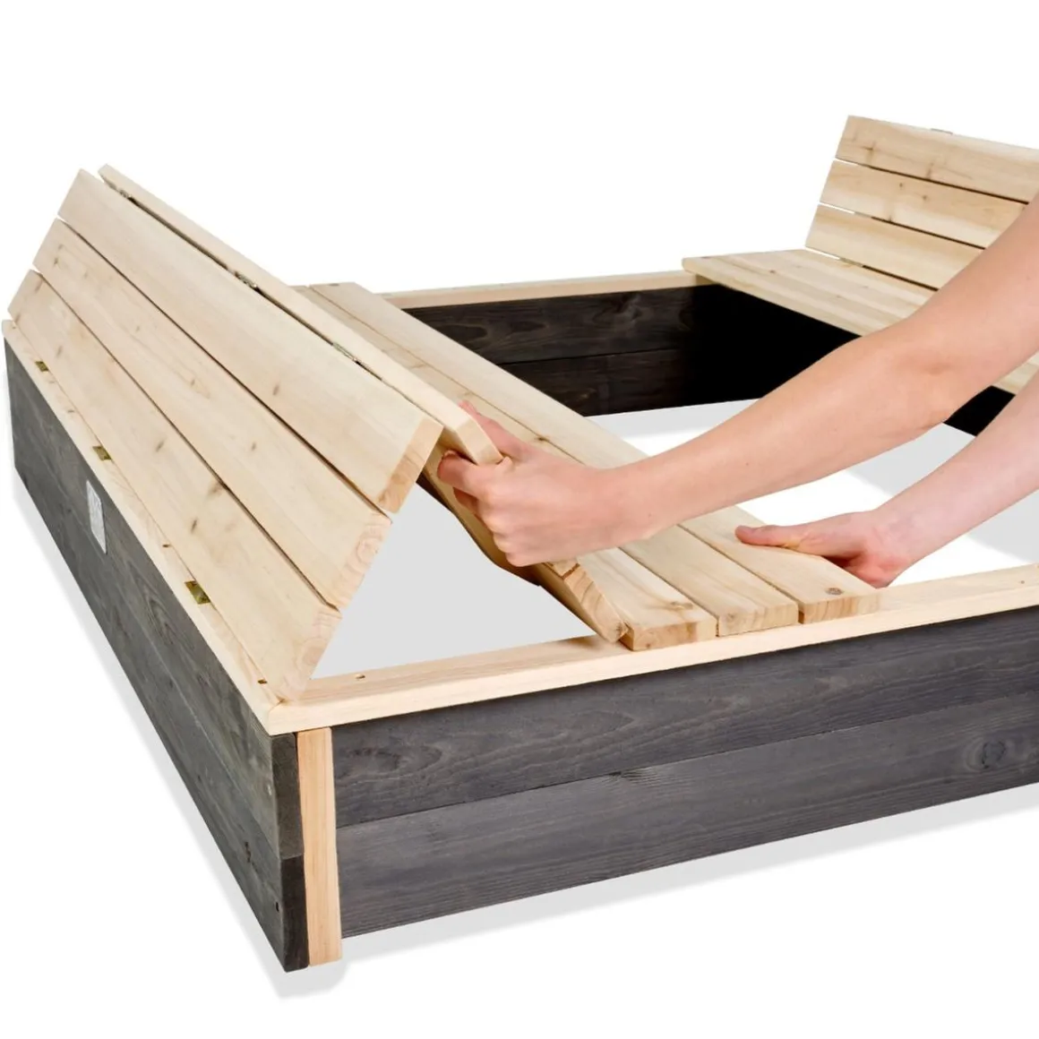 Exit - Arenero de madera Aksent 136 x 132 cm