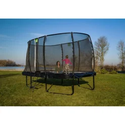 Exit - Cama elástica Allure Premium 244 x 427 cm negro