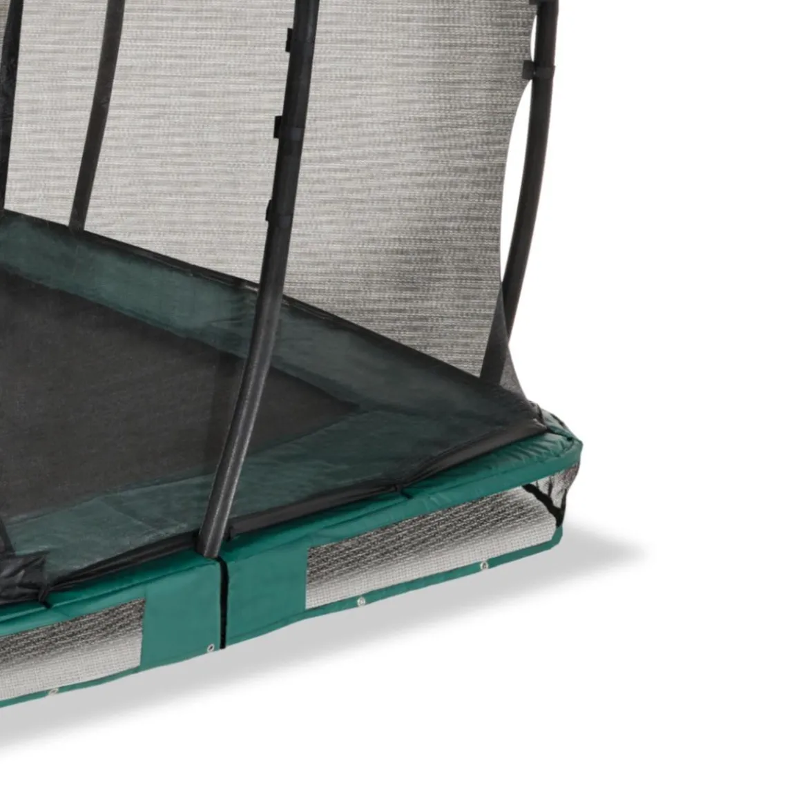 Exit - Cama elástica de suelo Allure Premium 244 x 427 cm verde