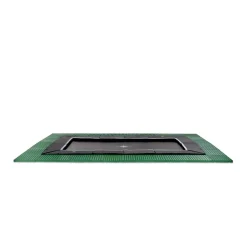 Exit - Cama elástica de suelo Dynamic 244 x 427 cm negro con perímetro de seguridad