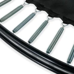 Exit - Cama elástica de suelo Dynamic 366 cm negro con perímetro de seguridad
