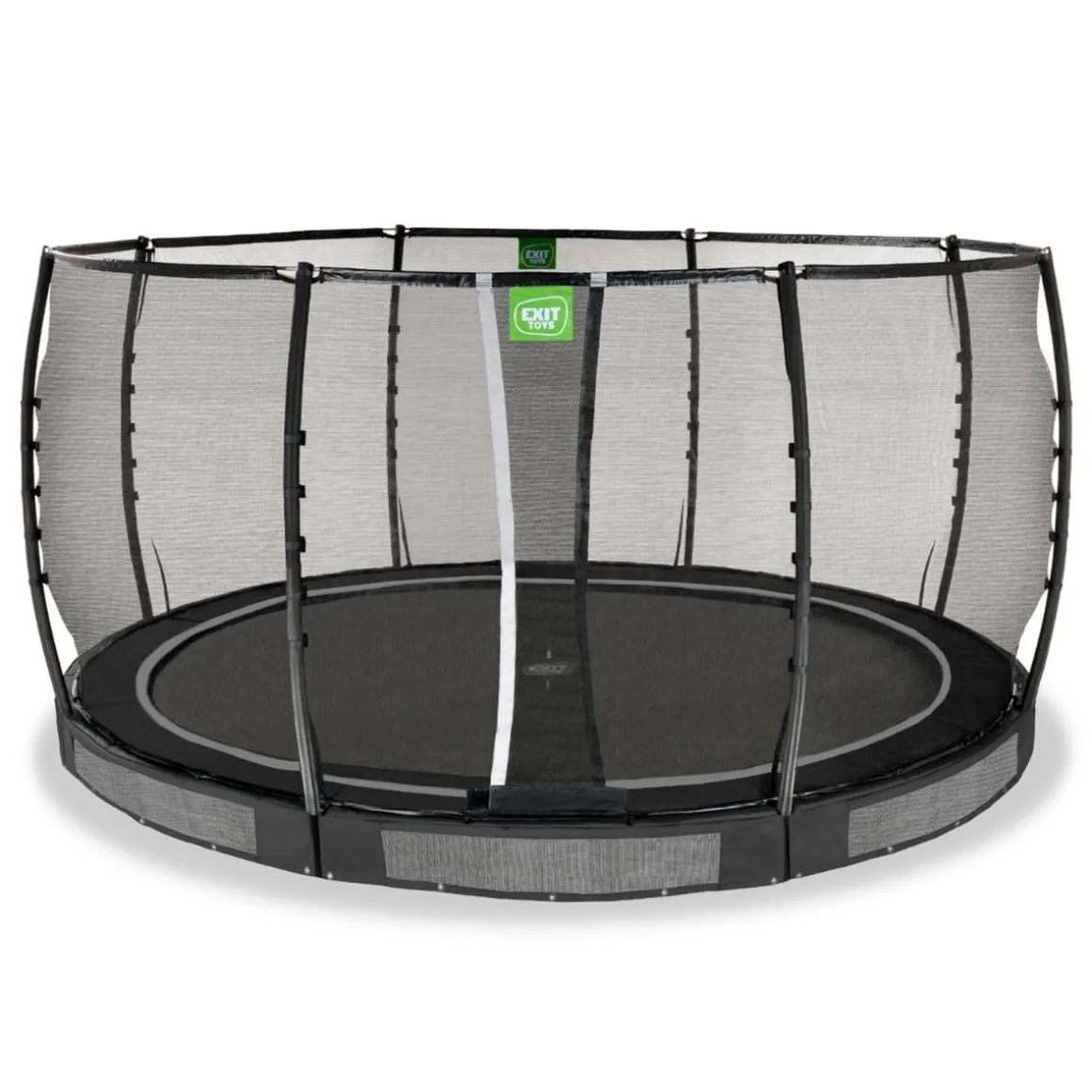 Exit - Cama elástica de suelo Allure Premium 427 cm negro