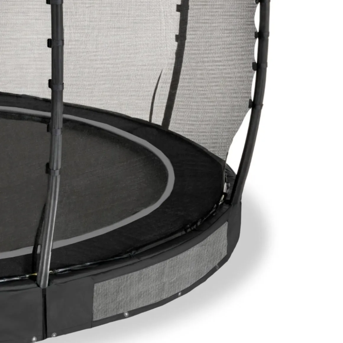 Exit - Cama elástica de suelo Allure Premium 427 cm negro