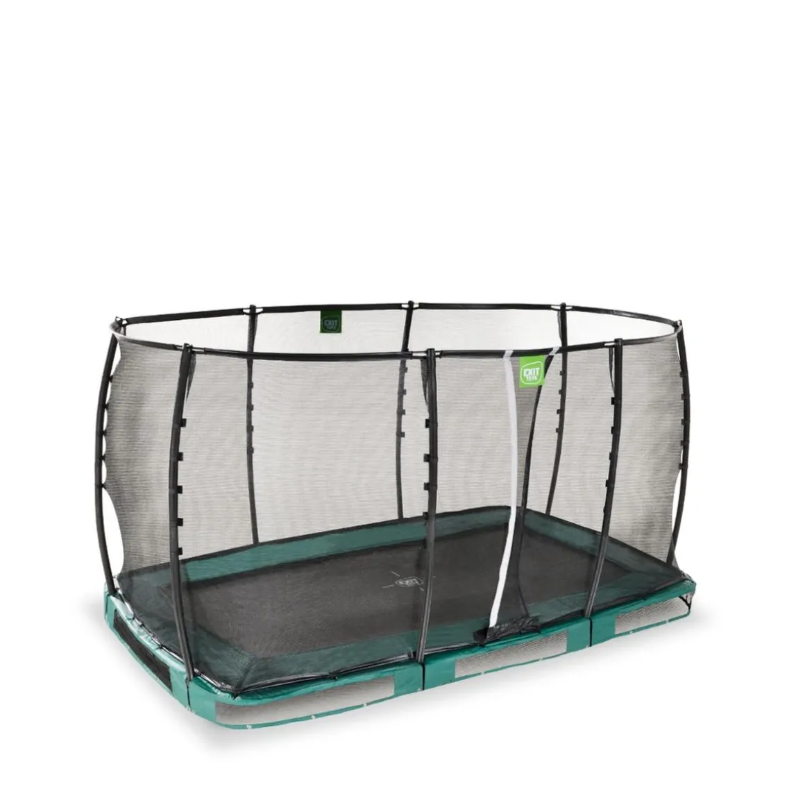 Exit - Cama elástica de suelo Allure Premium 214 x 366 verde