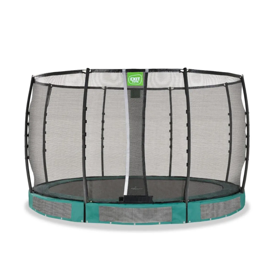 Exit - Cama elástica de suelo Allure Premium 366 cm verde