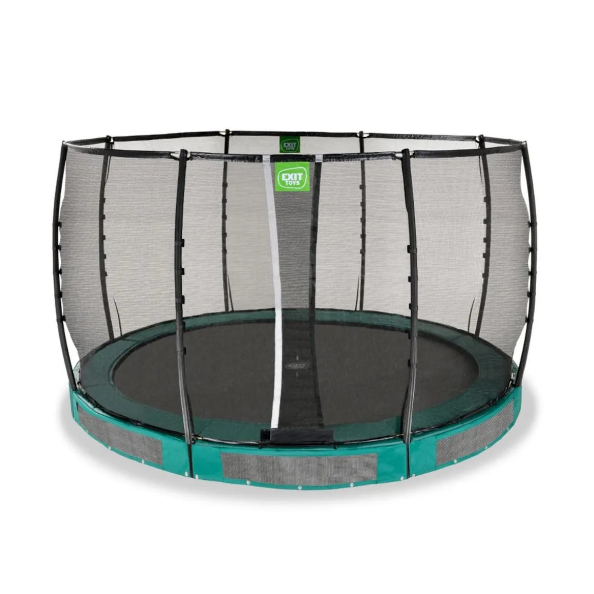 Exit - Cama elástica de suelo Allure Premium 366 cm verde