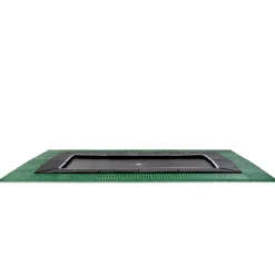 Exit - Cama elástica de suelo Dynamic 305 x 519 cm negro con perímetro de seguridad