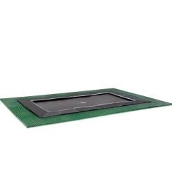 Exit - Cama elástica de suelo Dynamic 305 x 519 cm negro con perímetro de seguridad