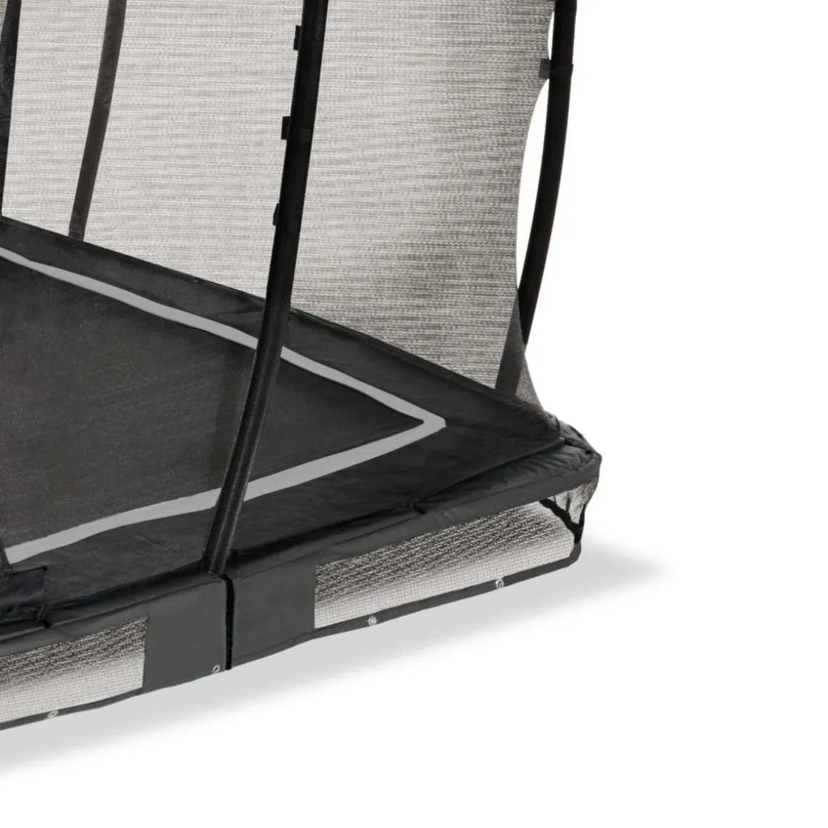 Exit - Cama elástica de suelo Allure Classic 244 x 427 cm negro