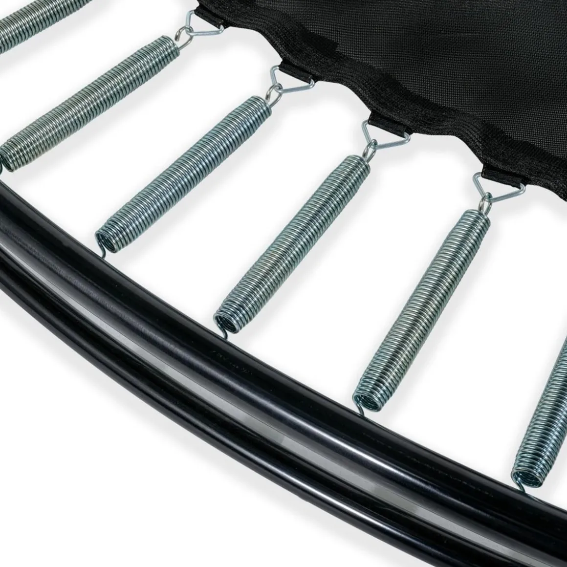 Exit - Cama elástica de suelo Dynamic 305 cm negro con red de seguridad