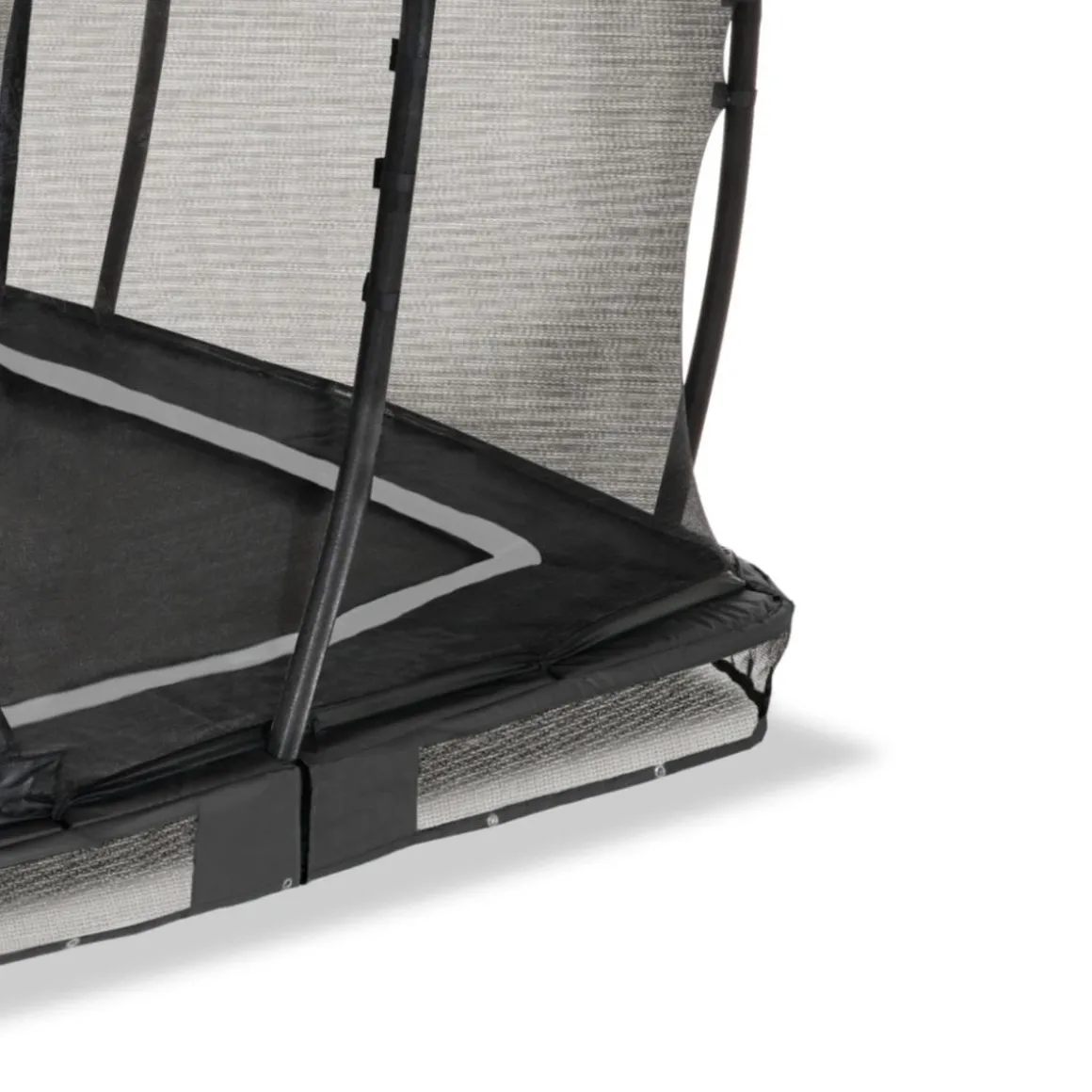 Exit - Cama elástica de suelo Allure Premium 214 x 366 cm negro
