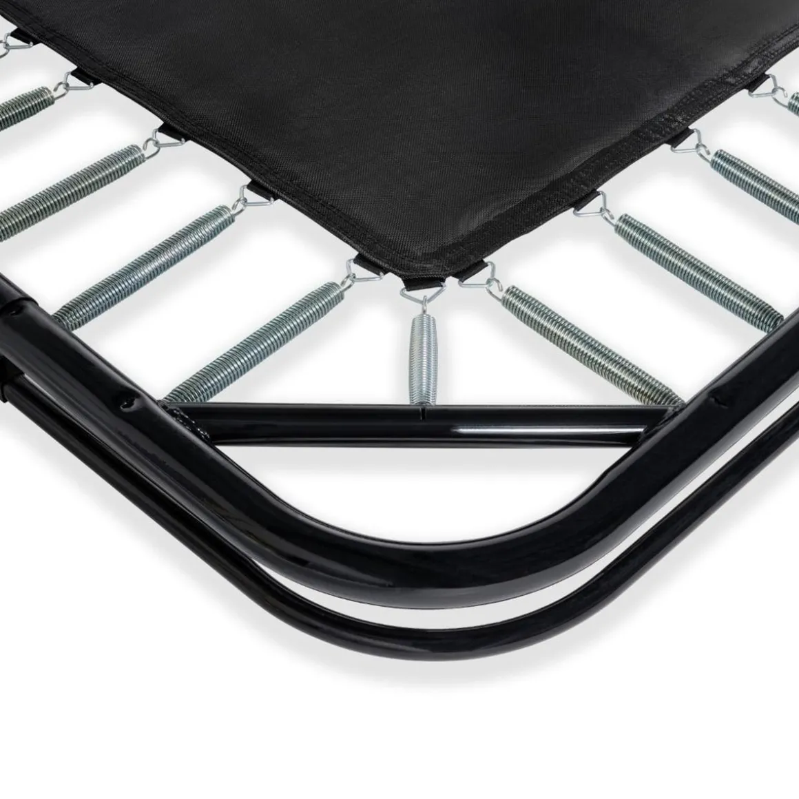 Exit - Cama elástica de suelo Dynamic 275 x 458 cm negro con red de seguridad